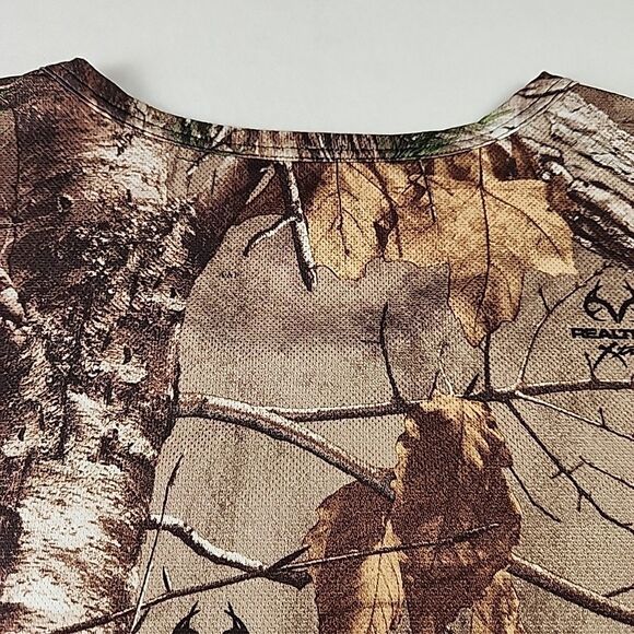 Real Tree Camo Camouflage XXL Jockey Light Layer 365 Short Sleeve Shirt Top - Picture 9 of 9